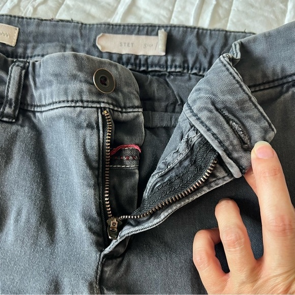 2/$30 Pilcro and the Letterpress STET Grey Khaki Chino Pants SZ 27 - Picture 4 of 12